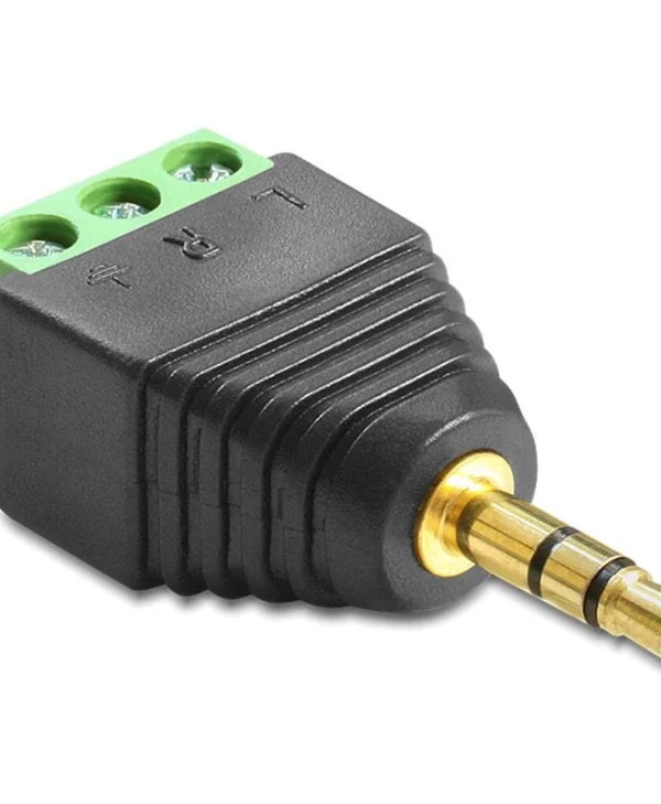 DeLock Βύσμα 3.5mm Jack male Μαύρο 65419 65419