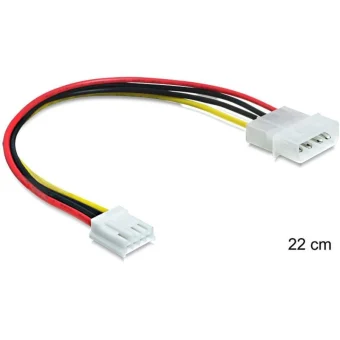 DeLock 4-Pin Molex - 4-Pin Floppy Cable 0.24m Πολύχρωμο 83184 83184