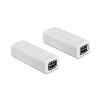 DeLock Μετατροπέας mini DisplayPort female σε mini DisplayPort female Λευκό 1τμχ 65450 65450