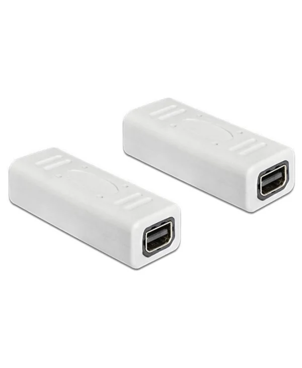 DeLock Μετατροπέας mini DisplayPort female σε mini DisplayPort female Λευκό 1τμχ 65450 65450