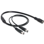 DeLock DC - DC Cable 0.5m Μαύρο 83286 83286