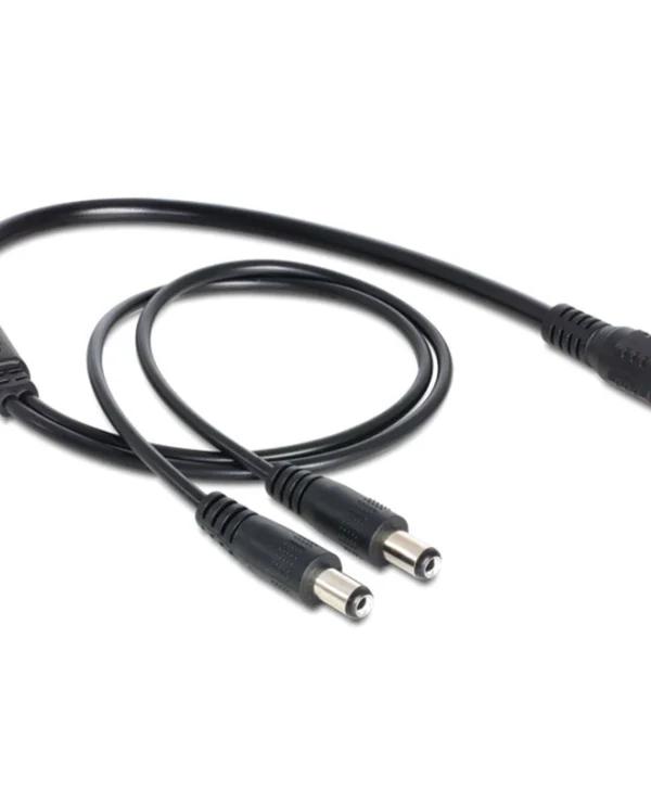 DeLock DC - DC Cable 0.5m Μαύρο 83286 83286