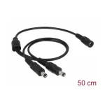 DeLock DC - DC Cable 0.5m Μαύρο 83286 83286 - Image 2