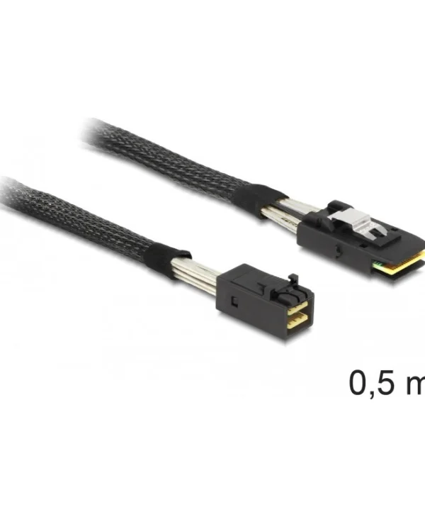 DeLock Mini SAS - Mini SAS Cable 50cm Μαύρο (83388) 83388