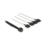 DeLock Mini SAS - 7-Pin SATA III Cable 50cm Μαύρο (83392) 83392 - Image 2