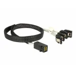 DeLock Mini SAS - 7-Pin SATA III Cable 50cm Μαύρο (83392) 83392 - Image 3