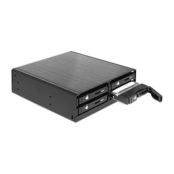 DeLock 5.25″ Mobile Rack for 4 x 2.5″ Μαύρο 47220 47220