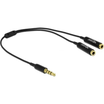DeLock Μετατροπέας 3.5mm male σε 3.5mm 2x female 1τμχ 65575 65575