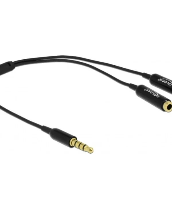 DeLock Μετατροπέας 3.5mm male σε 3.5mm 2x female 1τμχ 65575 65575