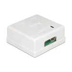 DeLock Διπλή Εξωτερική Πρίζα Δικτύου RJ45 Τύπου Cat6 σε Λευκό Χρώμα 86269 86269 - Image 2