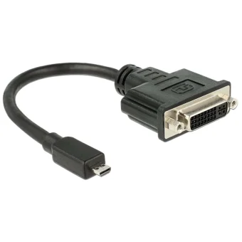 DeLock Μετατροπέας micro HDMI male σε DVI-D female 1τμχ 65563 65563