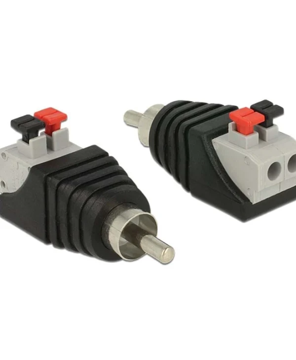 DeLock Βύσμα RCA male Μαύρο 65566 65566