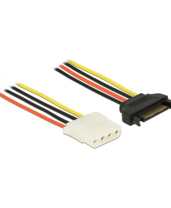 DeLock 15-Pin Sata - 4-Pin Molex Cable 0.2m Πολύχρωμο 60136 60136
