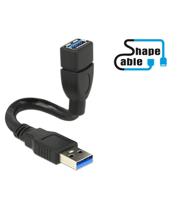 DeLock Μετατροπέας USB-A male σε USB-A female 1τμχ 83713 83713