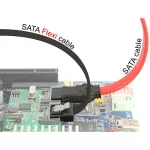 DeLock 7-Pin SATA III - 7-Pin SATA III Cable 0.20m Μαύρο (83839) 83839 - Image 2