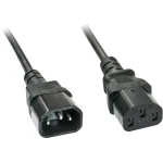 Lindy IEC C14 - IEC C13 Cable 2m Μαύρο 30331 30331