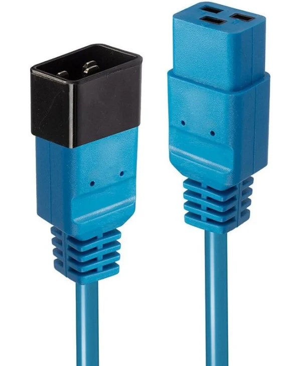 Lindy IEC C14 - IEC C13 Cable 2m Μπλε 30472 30472