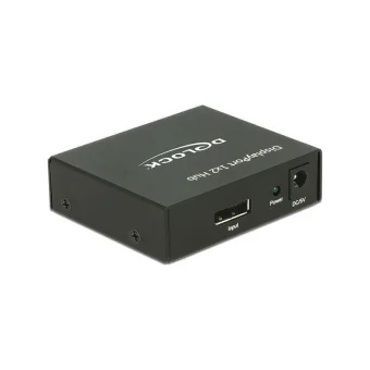 DeLock Displayport 1.2 Διαχωριστής 1 x Displayport σε 2 x Displayport έξω 4K (87691) 87691