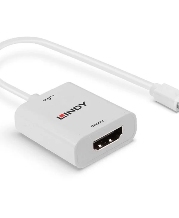 Lindy Μετατροπέας mini DisplayPort male σε HDMI female Λευκό (41069) 41069