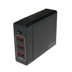 LogiLink Βάση Φόρτισης με 3 Θύρες USB-A και Θύρα USB-C 72W Power Delivery σε Μαύρο χρώμα (PA0122) PA0122 - Image 4