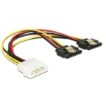DeLock 4-Pin Molex - 15-Pin Sata Cable 0.2m Πολύχρωμο 85237 85237