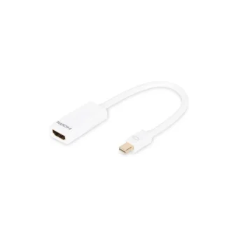 Digitus Μετατροπέας HDMI male σε HDMI female Λευκό 1τμχ DB-340404-001-W DB-340404-001-W