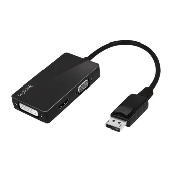 LogiLink Μετατροπέας DisplayPort male σε DVI-D / HDMI / VGA female 1τμχ CV0109 CV0109