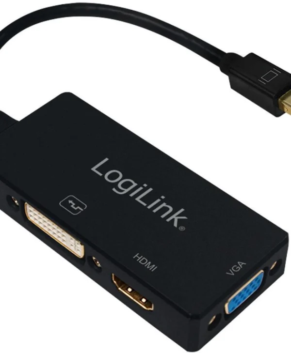 LogiLink Μετατροπέας mini DisplayPort male σε DVI-D / HDMI / VGA female 1τμχ CV0110 CV0110