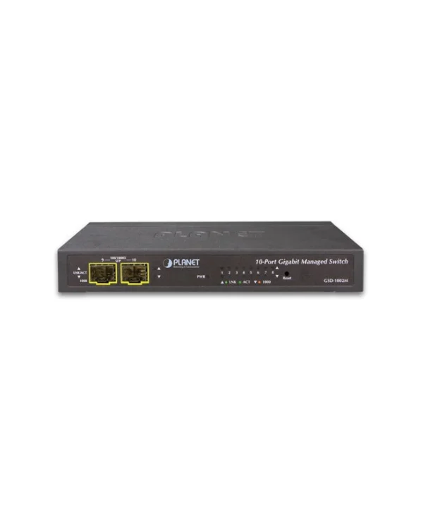 Planet GSD-1002M Managed L2 Switch με 10 Θύρες Gigabit (1Gbps) Ethernet και 2 SFP Θύρες GSD-1002M