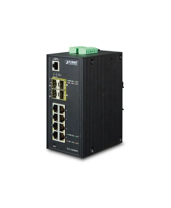 Planet IGS-12040MT v1 Managed L2 Switch με 8 Θύρες Gigabit (1Gbps) Ethernet και 4 SFP Θύρες IGS-12040MT