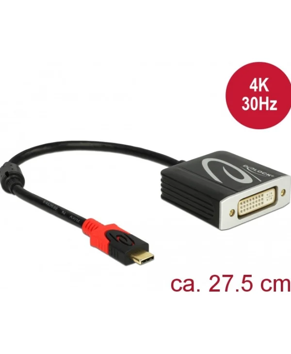 DeLock Μετατροπέας USB-C male σε DVI-I female 1τμχ 61213 61213