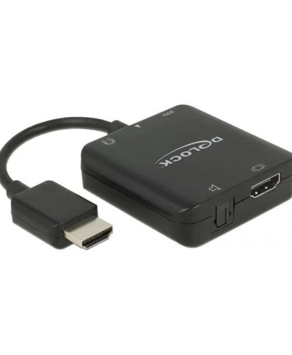 DeLock Μετατροπέας HDMI male σε 3.5mm / HDMI / Toslink female (63276) 63276