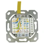 EFB Διπλή Πρίζα Δικτύου RJ45 με Πλαίσιο Τύπου Cat6 σε Λευκό Χρώμα ET-25211.1V1 ET-25211.1V1 - Image 2