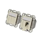 EFB Διπλή Πρίζα Δικτύου RJ45 χωρίς Πλαίσιο σε Λευκό Χρώμα ET-25133.1V1 ET-25133.1V1