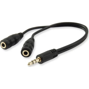 Equip Μετατροπέας 3.5mm male σε 3.5mm 2x female 1τμχ 147941 147941