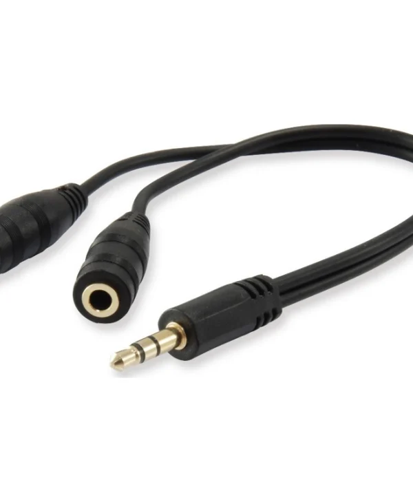 Equip Μετατροπέας 3.5mm male σε 3.5mm 2x female 1τμχ 147941 147941