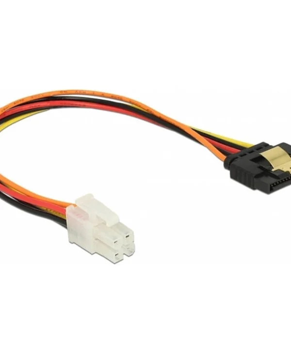 DeLock 4-Pin EPS - 15-Pin Sata Cable 0.2m Πολύχρωμο 85519 85519