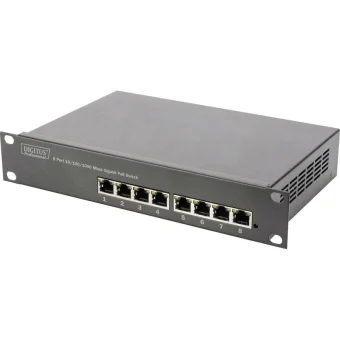 Digitus DN-95317 Unmanaged L2 PoE+ Switch με 8 Θύρες Gigabit (1Gbps) Ethernet και 8 SFP Θύρες DN-95317