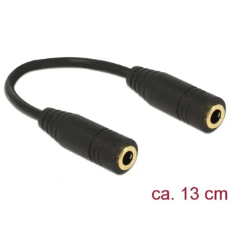 DeLock Μετατροπέας 3.5mm female σε 3.5mm female 1τμχ 65896 65896