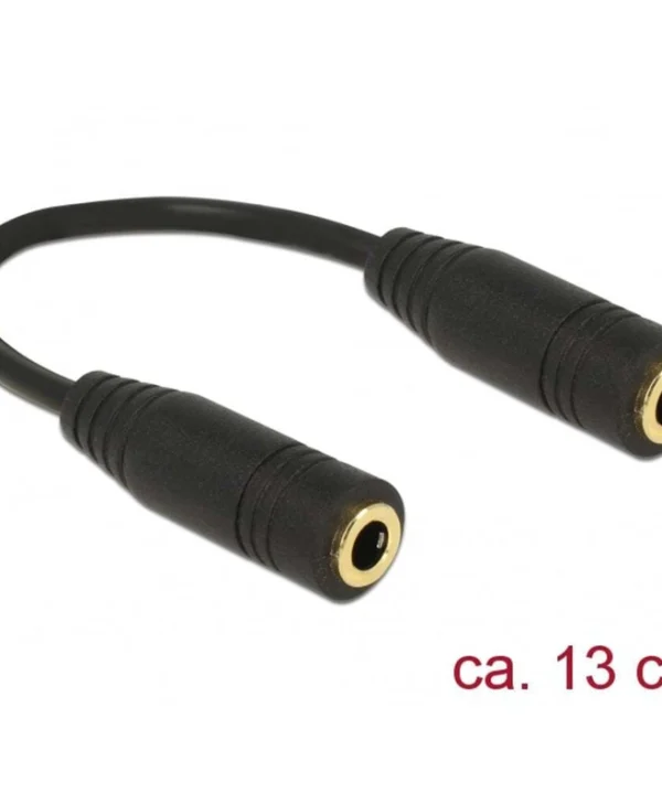 DeLock Μετατροπέας 3.5mm female σε 3.5mm female 1τμχ 65896 65896