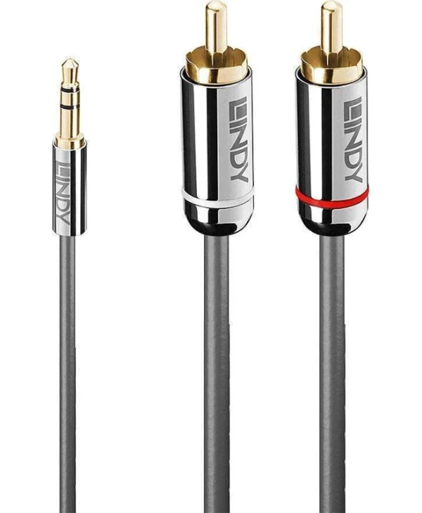 Lindy Μετατροπέας RCA male σε RCA female Ασημί 1τμχ 35335 35335