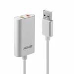 Lindy Μετατροπέας 3.5mm female σε USB-A male Γκρι 1τμχ 42926 42926 - Image 2