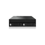 Icy Dock ToughArmor Rugged Full Metal 2-Bay 2.5 Inch SAS/SATA HDD/SSD Backplane Cage with Slim ODD Tray and Locking Trays for External 5.25 Inch Bay Μαύρο MB994IKO-3SB MB994IKO-3SB