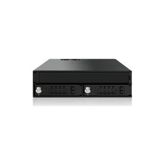 Icy Dock ToughArmor Rugged Full Metal 2-Bay 2.5 Inch SAS/SATA HDD/SSD Backplane Cage with Slim ODD Tray and Locking Trays for External 5.25 Inch Bay Μαύρο MB994IKO-3SB MB994IKO-3SB
