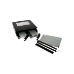 Icy Dock ToughArmor Rugged Full Metal 2-Bay 2.5 Inch SAS/SATA HDD/SSD Backplane Cage with Slim ODD Tray and Locking Trays for External 5.25 Inch Bay Μαύρο MB994IKO-3SB MB994IKO-3SB - Image 5