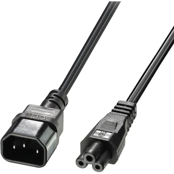 Lindy IEC C5 - IEC C14 Cable 3m Μαύρο 30342 30342