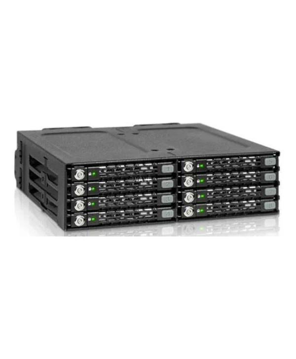 Icy Dock ToughArmor Πλαίσιο Για Σκληρούς Δίσκους Backplane IcyDock 8x6,3cm SATAI-III in 1x5,25" keylocks Μαύρο MB998SK-B MB998SK-B