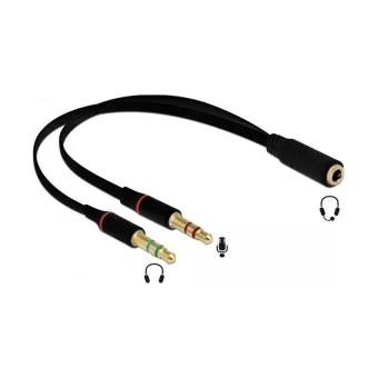 DeLock Μετατροπέας 3.5mm 2x male σε 3.5mm female 1τμχ 65967 65967