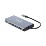 DeLock USB-C Docking Station με HDMI/DisplayPort 4K PD Ethernet και συνδεση 2 Οθονών Ασημί (87683) 87683 - Image 3