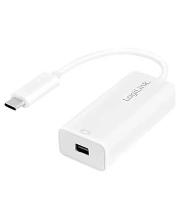 LogiLink Μετατροπέας USB-C male σε mini DisplayPort female Λευκό 1τμχ UA0360 UA0360